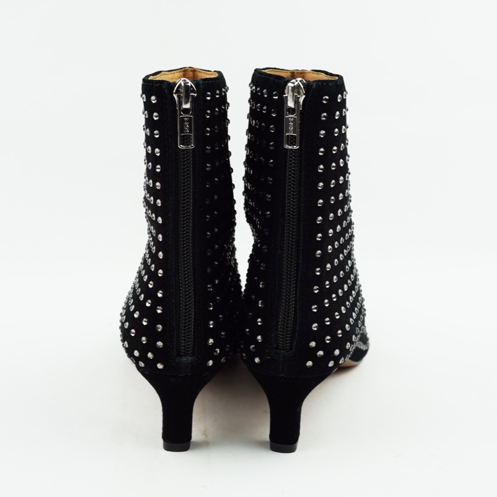 New MADEWELL Size 6 The Dimes Kitten-Heel Boot True Black w Crystals $218 NO278 - Picture 8 of 8